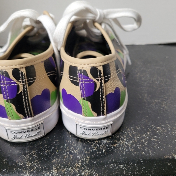 Converse Jack Purcell Camo Leather Sneakers - Picture 4 of 7
